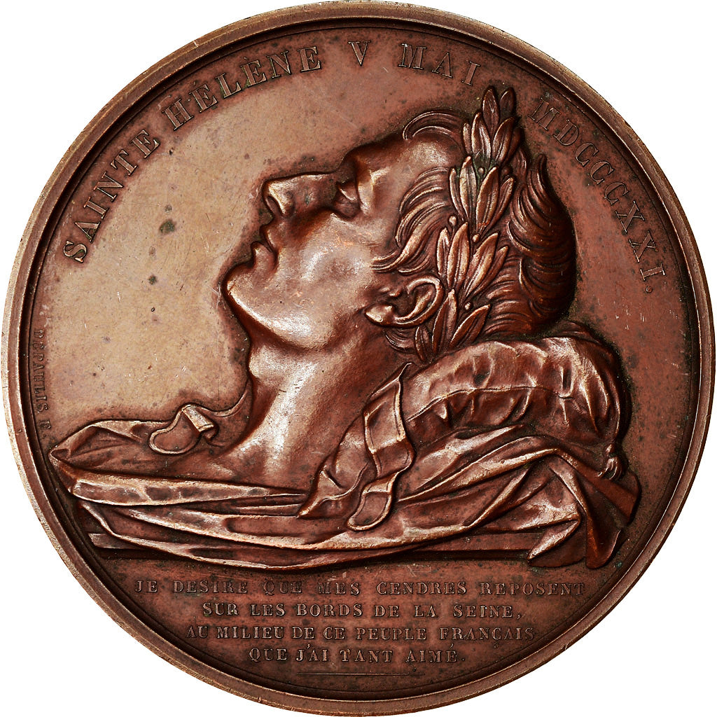 France, Médaille, Napoléon Ier, Retour des Cendres, Passage à Rouen, 1840