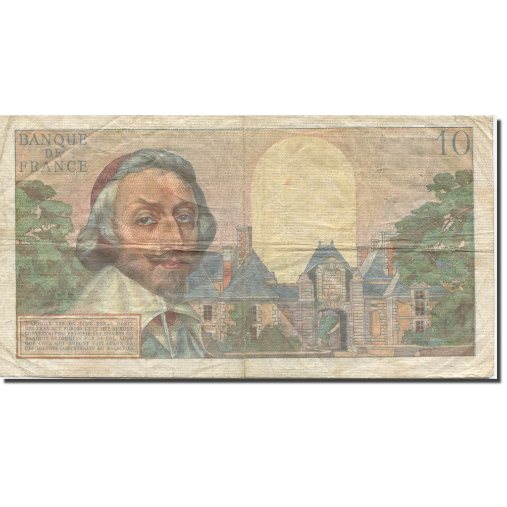 Francia, 10 Nouveaux Francs, Richelieu, 1960, 1960-02-04, B+, Fayette:57.05