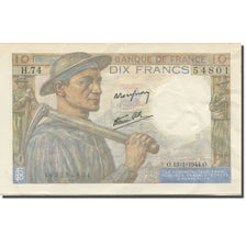Francia, 10 Francs, Mineur, 1944, 1944-01-13, MBC, Fayette:08.10, KM:99e