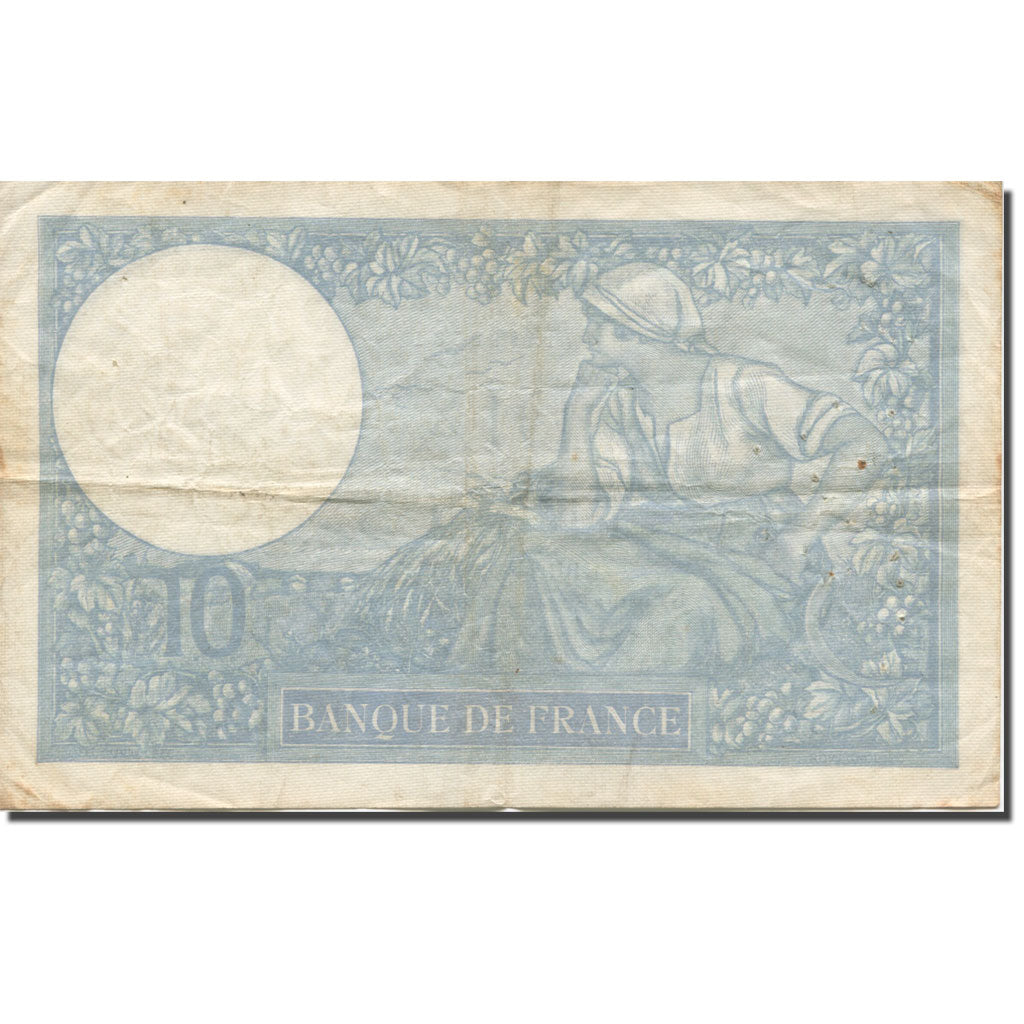 Francja, 10 Francs, Minerve, 1939, 1939-02-02, VF(20-25), Fayette:17.01, KM:84
