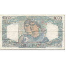 France, 1000 Francs, Minerve et Hercule, 1949, 1949-04-07, VF(30-35)
