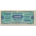 França, 100 Francs, 1945 Verso France, 1944, 1944-06-06, AU(50-53)