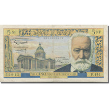 Frankrijk, 5 Nouveaux Francs, Victor Hugo, 1965, 1964-05-06, TB, Fayette:56.18