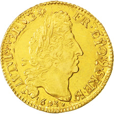 Coin, France, Louis XIV, Louis d'or de Béarn aux 4 L, Louis d'Or, 1693, Pau