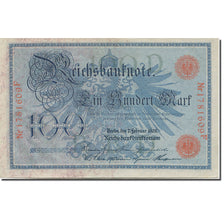 Banknote, Germany, 100 Mark, 1908, 1908-02-07, KM:33a, AU(55-58)