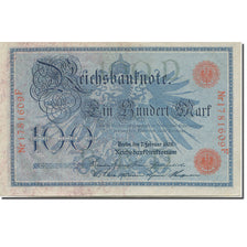 Billete, 100 Mark, 1908, Alemania, 1908-02-07, KM:33a, EBC