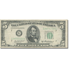 Banknote, United States, Five Dollars, 1950, KM:1821, EF(40-45)