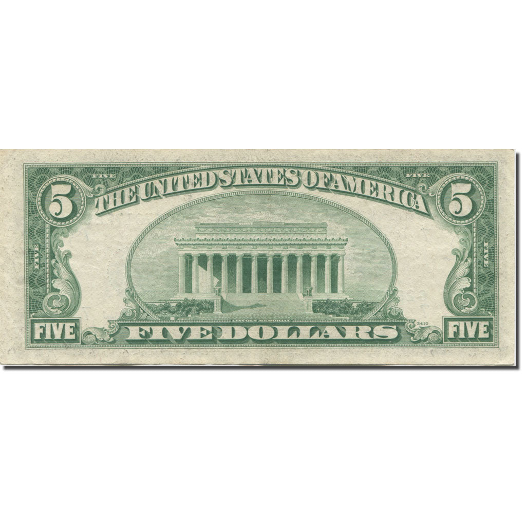 Banknote, United States, Five Dollars, 1950, KM:1821, EF(40-45)