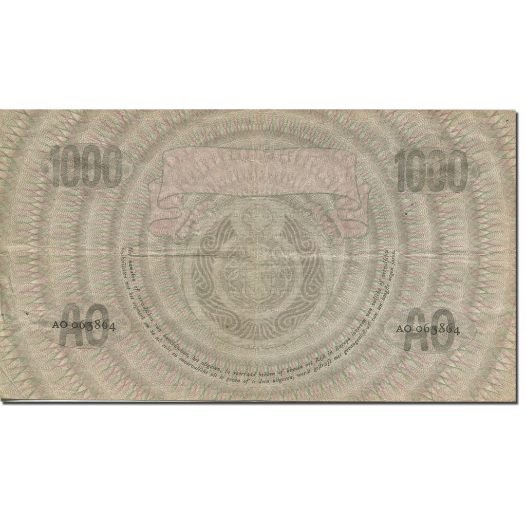 Banknote, Netherlands, 1000 Gulden, 1931, 1931-10-12, KM:48, VF(20-25)