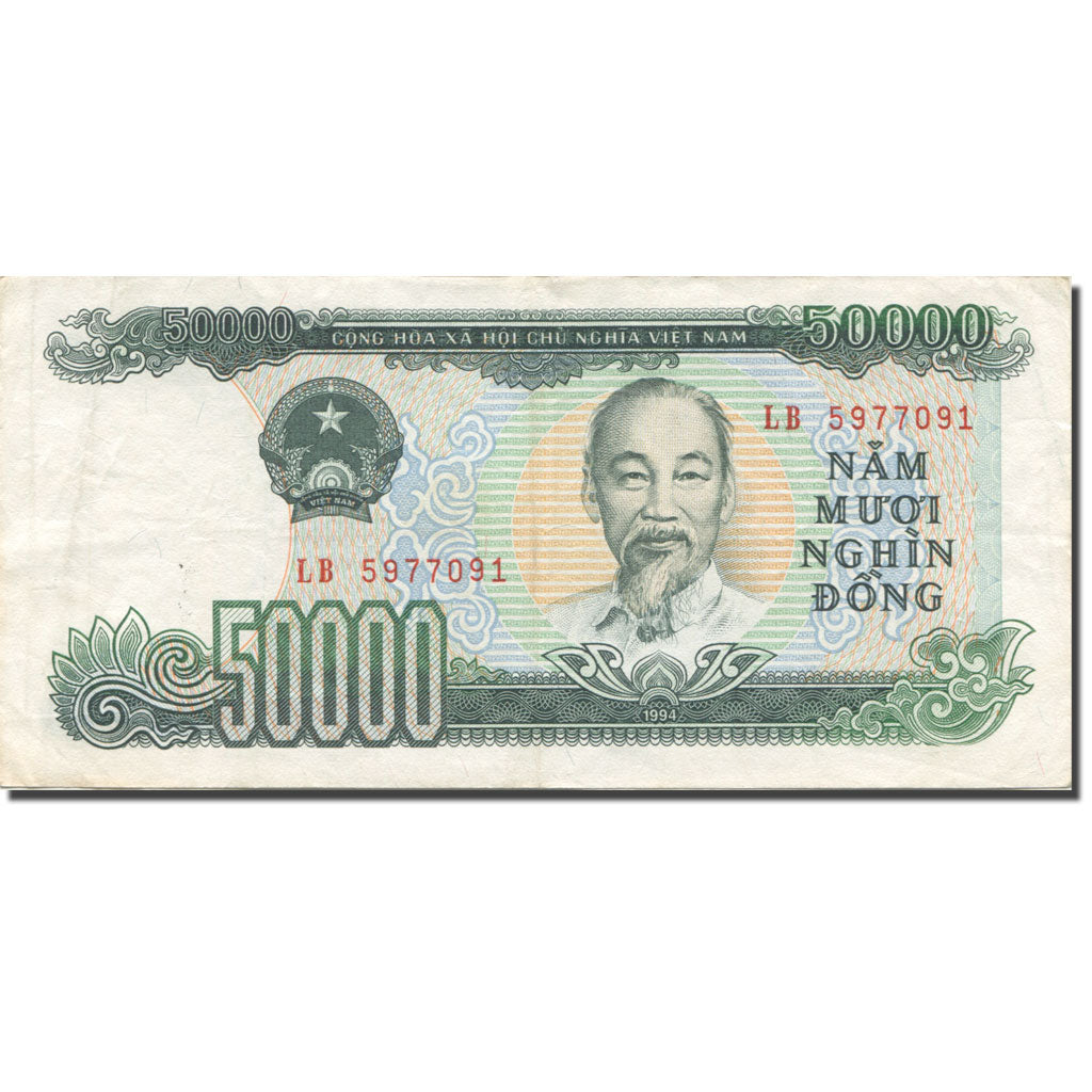 Banknote, Vietnam, 50,000 Dông, 1990, KM:111a, EF(40-45)
