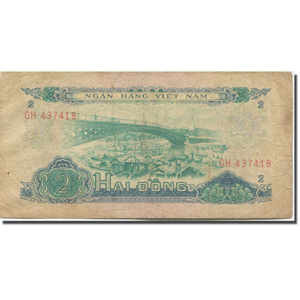 Banknote, South Viet Nam, 2 Dông, 1966, KM:41a, VF(20-25)
