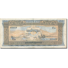 Banknote, Cambodia, 50 Riels, UNDATED (1956-75), KM:7c, EF(40-45)