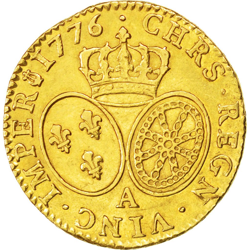 FRANCE, Louis d'or au buste habillé, Louis D'or, 1776, Paris, KM #567.1, A...