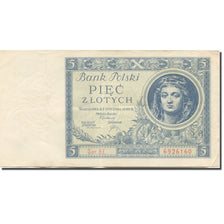 Banknote, Poland, 5 Zlotych, 1930, KM:93, AU(55-58)