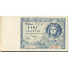 Billet, Pologne, 5 Zlotych, 1940, 1940-03-01, KM:93, TTB+