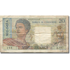 Banconote, Nuova Caledonia, 20 Francs, 1951-1963, 1951, KM:50a, MB