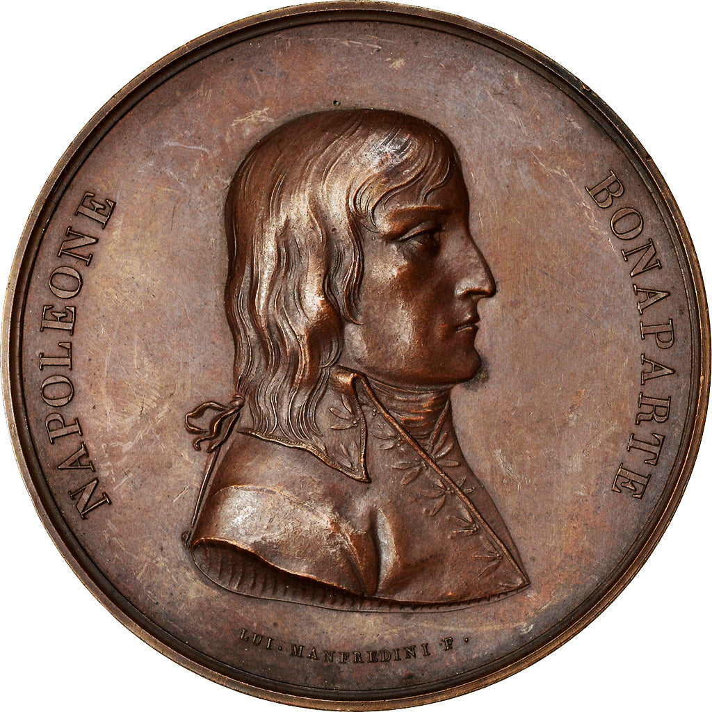 Italia, medalla, Napoléon Bonaparte, Républica Cisalpina, History, 1797