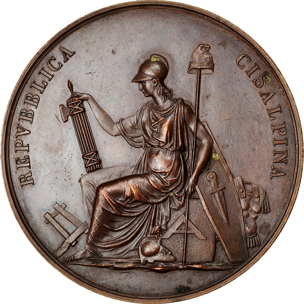 Italia, medalla, Napoléon Bonaparte, Républica Cisalpina, History, 1797