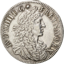 Louis XIV, 1/2 Ecu juvénile second poinçon 1669 Paris, KM 202.1