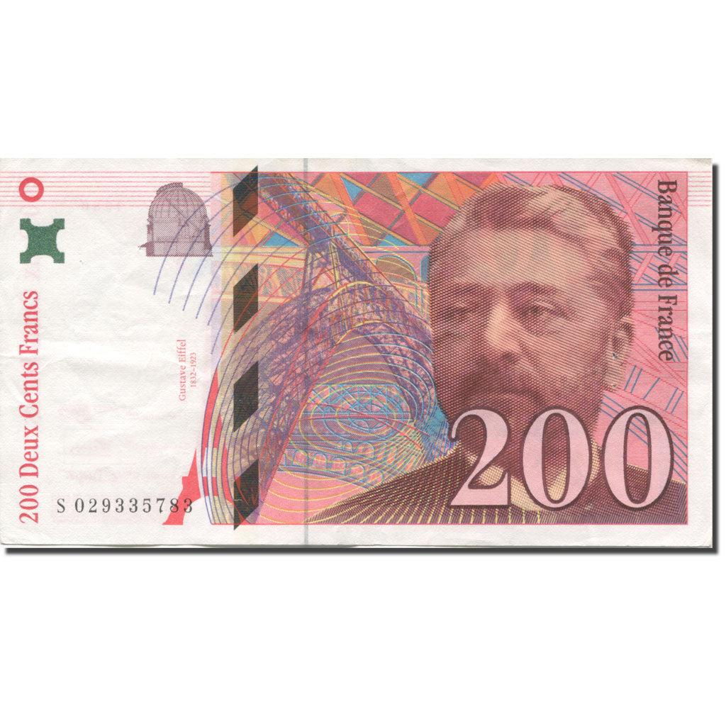 Frankreich, 200 Francs, Eiffel, 1996, S+, Fayette:75.02, KM:159a
