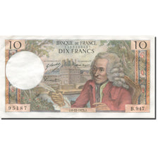 Frankreich, 10 Francs, Voltaire, 1973, 1973-12-06, SS+, Fayette:62.65, KM:147d