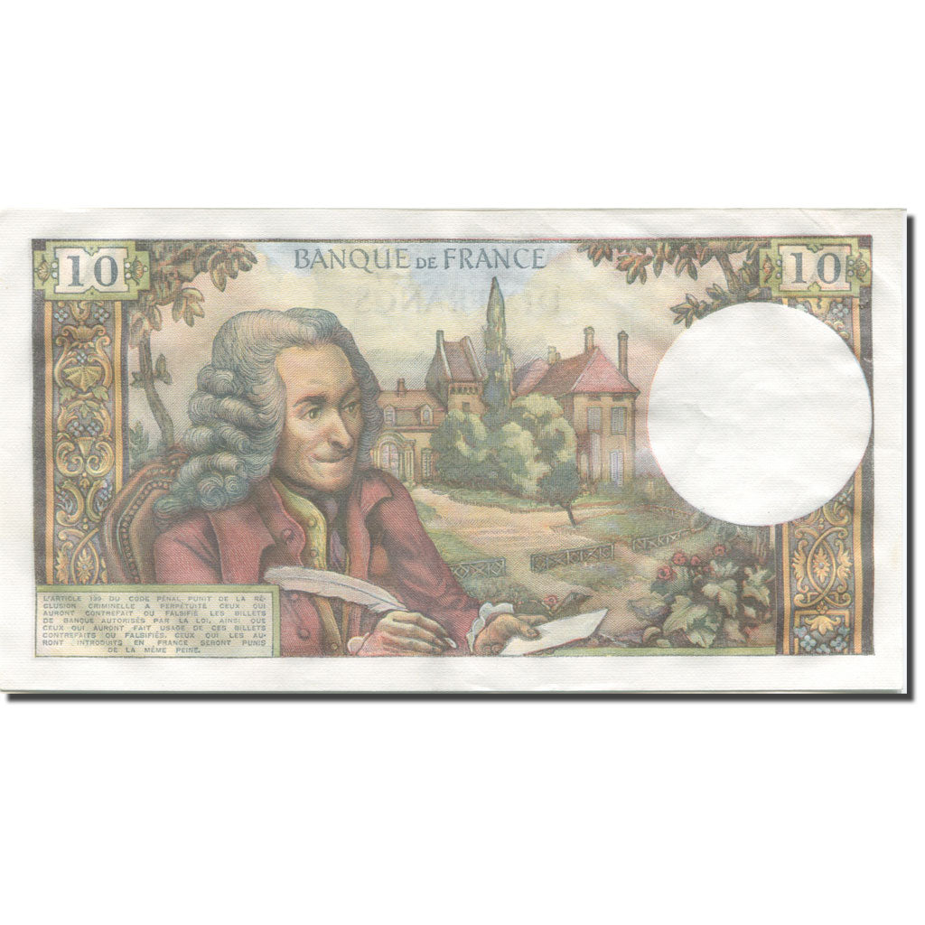 Frankreich, 10 Francs, Voltaire, 1973, 1973-12-06, SS+, Fayette:62.65, KM:147d