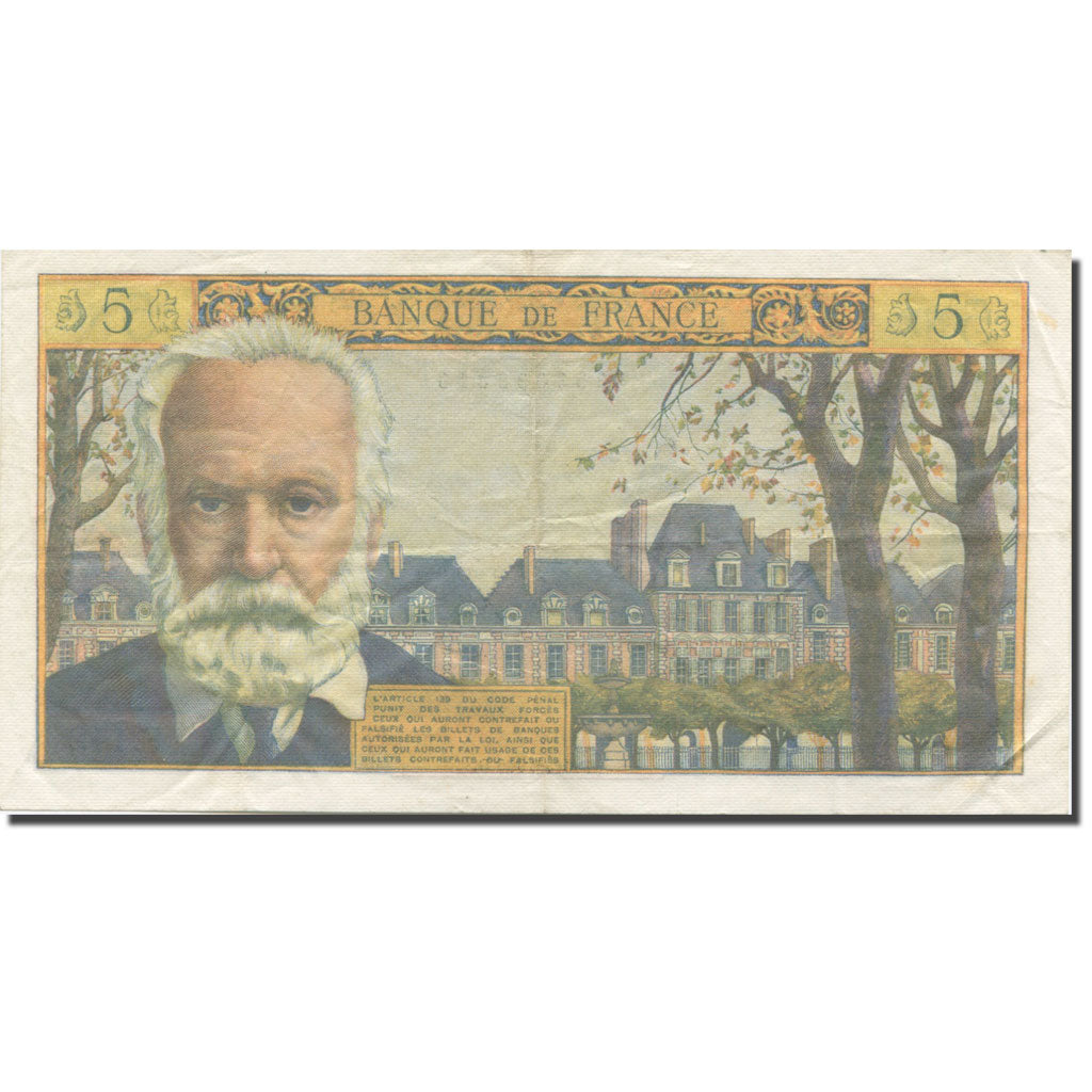 Francia, 5 Nouveaux Francs, Victor Hugo, 1965, 1965-05-06, BC, Fayette:56.18