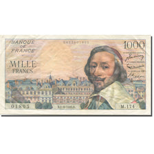 Francia, 1000 Francs, Richelieu, 1955, 1955-09-01, MB, Fayette:42.15, KM:134a