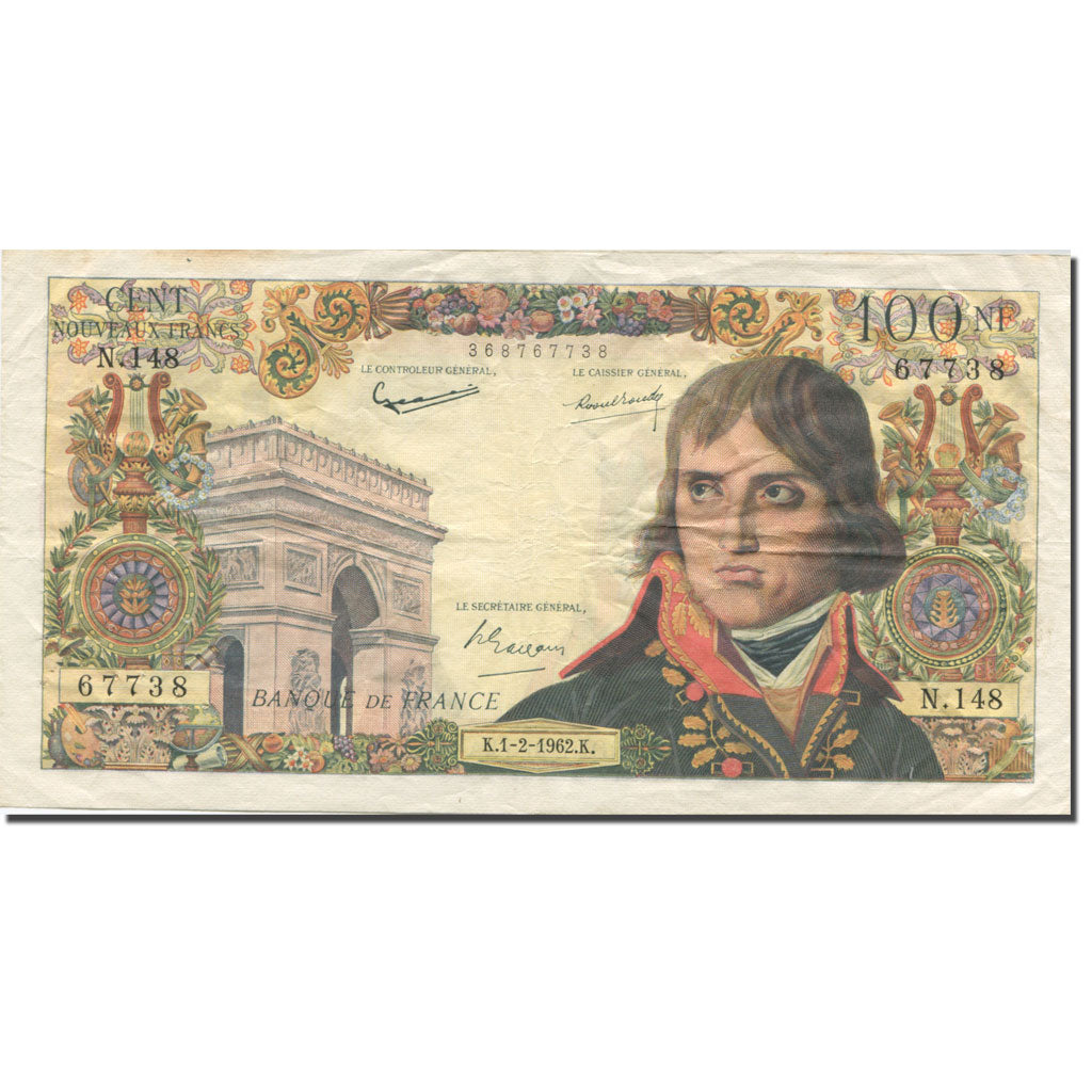 France, 100 Nouveaux Francs, Bonaparte, 1959, 1962-02-01, TB, Fayette:59.13