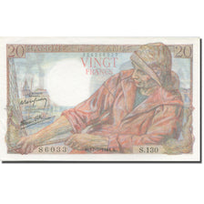 Frankrijk, 20 Francs, Pêcheur, 1942, 1944-05-17, SPL, Fayette:13.09, KM:100a