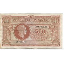 Frankrijk, 500 Francs, Marianne, 1945, 1945-06-04, TB, Fayette:VF11.02, KM:106