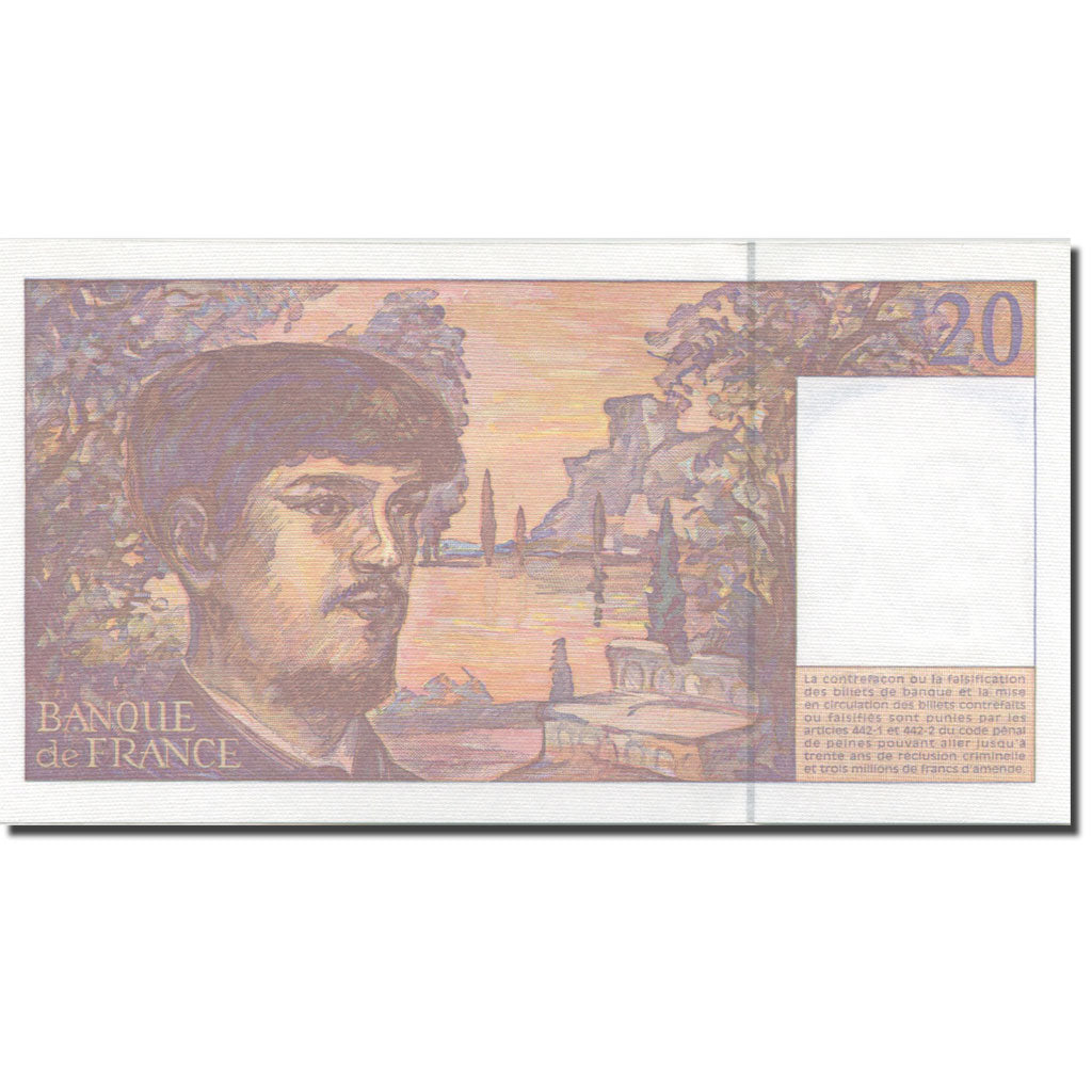 Francia, 20 Francs, Debussy, 1980, 1997, FDS, Fayette:66ter.2, KM:151i
