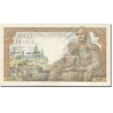 Francia, 1000 Francs, Déesse Déméter, 1942, 1943-01-14, MBC, Fayette:40.16