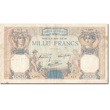 Frankrijk, 1000 Francs, Cérès et Mercure, 1927, 1939-01-26, B+, Fayette:38.33