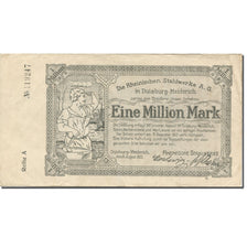 Banconote, Germania, Duisburg, 1 Million Mark, usine 4, 1923, 1923-12-31, MB