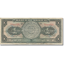 Banknote, Mexico, 1 Peso, 1940-1943, 1945-01-17, KM:38c, VF(20-25)