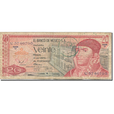 Banknote, Mexico, 20 Pesos, 1972-1977, 1972-12-20, KM:64a, VF(30-35)