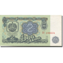 Nota, Bulgária, 2 Leva, 1962, 1962, KM:89a, UNC(65-70)