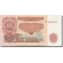 Banconote, Bulgaria, 5 Leva, 1962, 1962, KM:90a, SPL