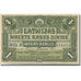 Biljet, Letland, 1 Rublis, 1919-1920, 1919, KM:1, TTB
