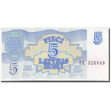 Banconote, Lettonia, 5 Rubli, 1992, 1992, KM:37, FDS