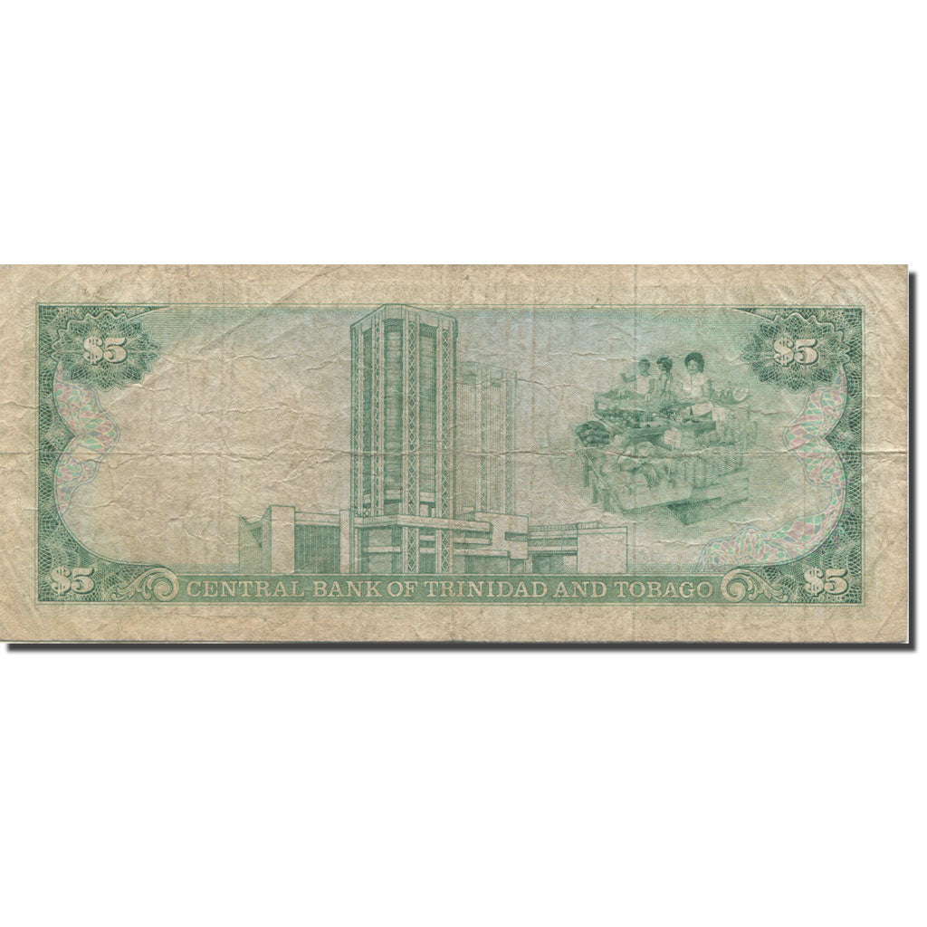 Banknote, Trinidad and Tobago, 5 Dollars, Undated (1985), 1985, KM:37a