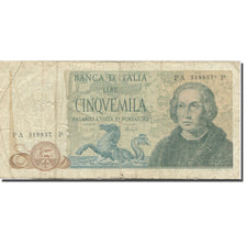 Nota, Itália, 5000 Lire, 1969-1971, 1973-04-11, KM:102b, VF(20-25)