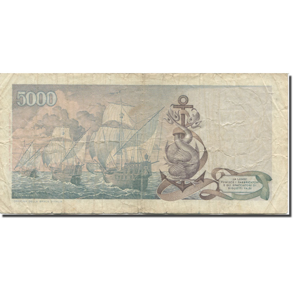 Banknote, Italy, 5000 Lire, 1969-1971, 1973-04-11, KM:102b, VF(20-25)