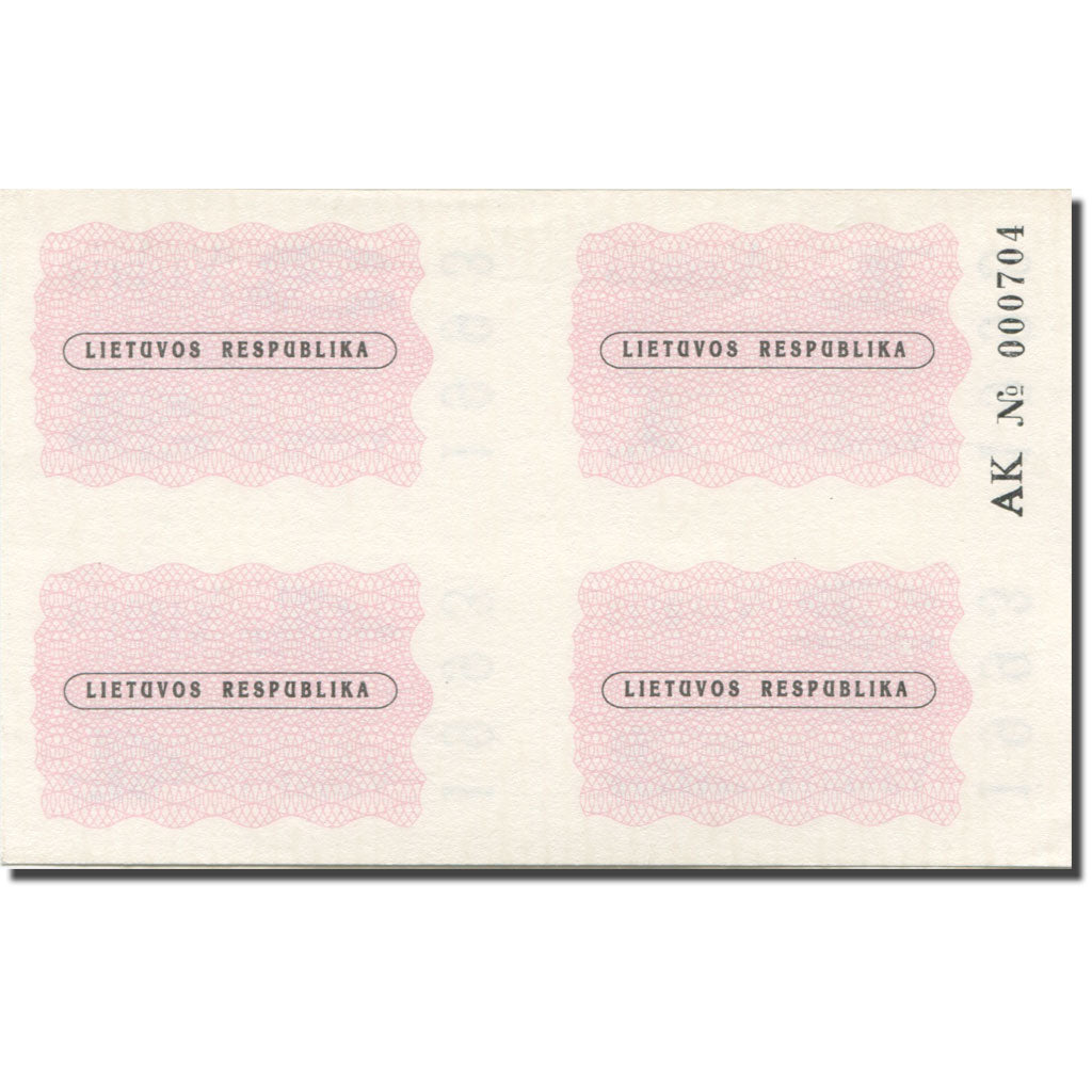 Banknote, Lithuania, 1 Talonas, VASARIS, 1993, 1993, UNC(65-70)