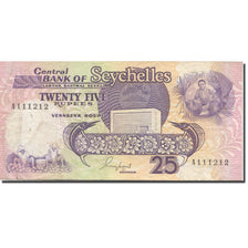 Banknote, Seychelles, 25 Rupees, Undated (1989), 1989, KM:33, EF(40-45)