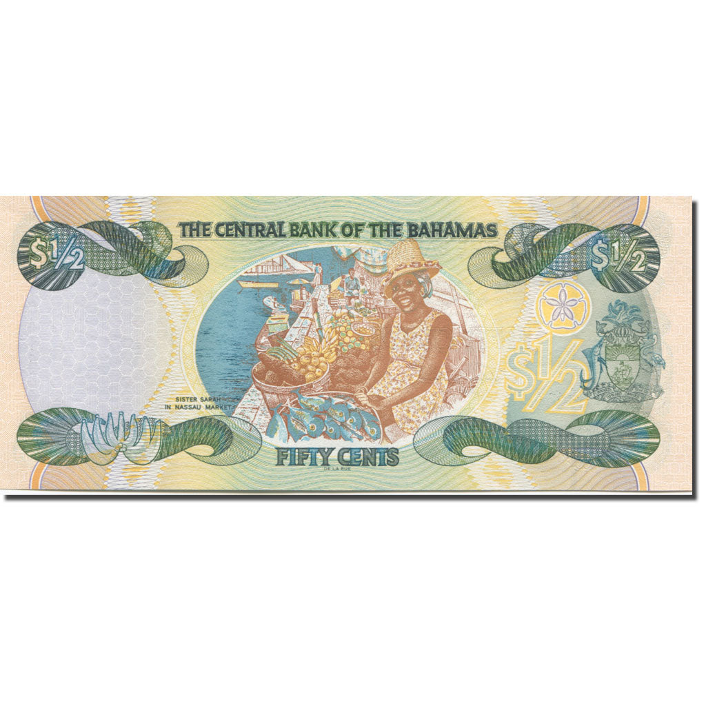Banconote, Bahamas, 1/2 Dollar, 2001, 2001, KM:68, FDS
