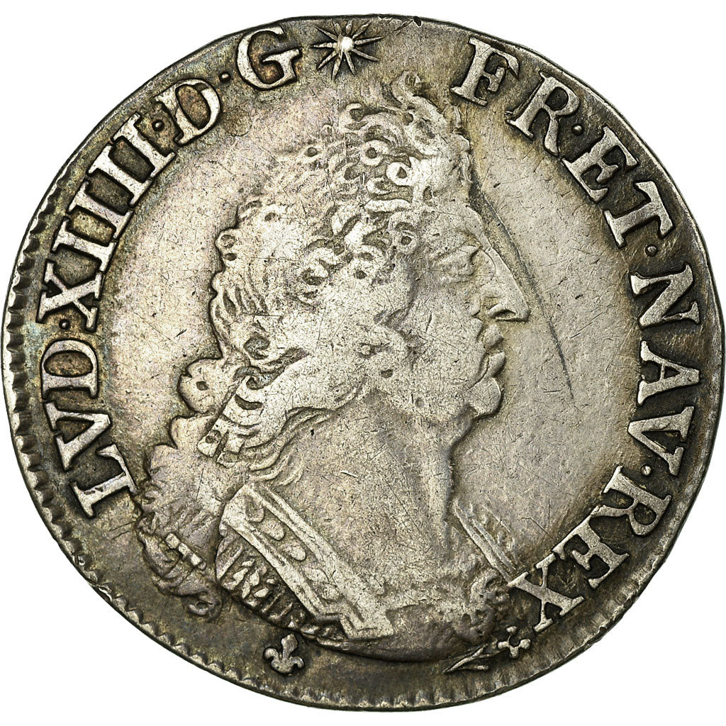 Coin, France, Louis XIV, 1/4 Écu aux palmes, 1/4 Ecu, 1696, Bordeaux