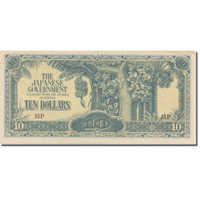 Billet, MALAYA, 10 Dollars, 1942-1944, 1942, KM:M7b, SPL