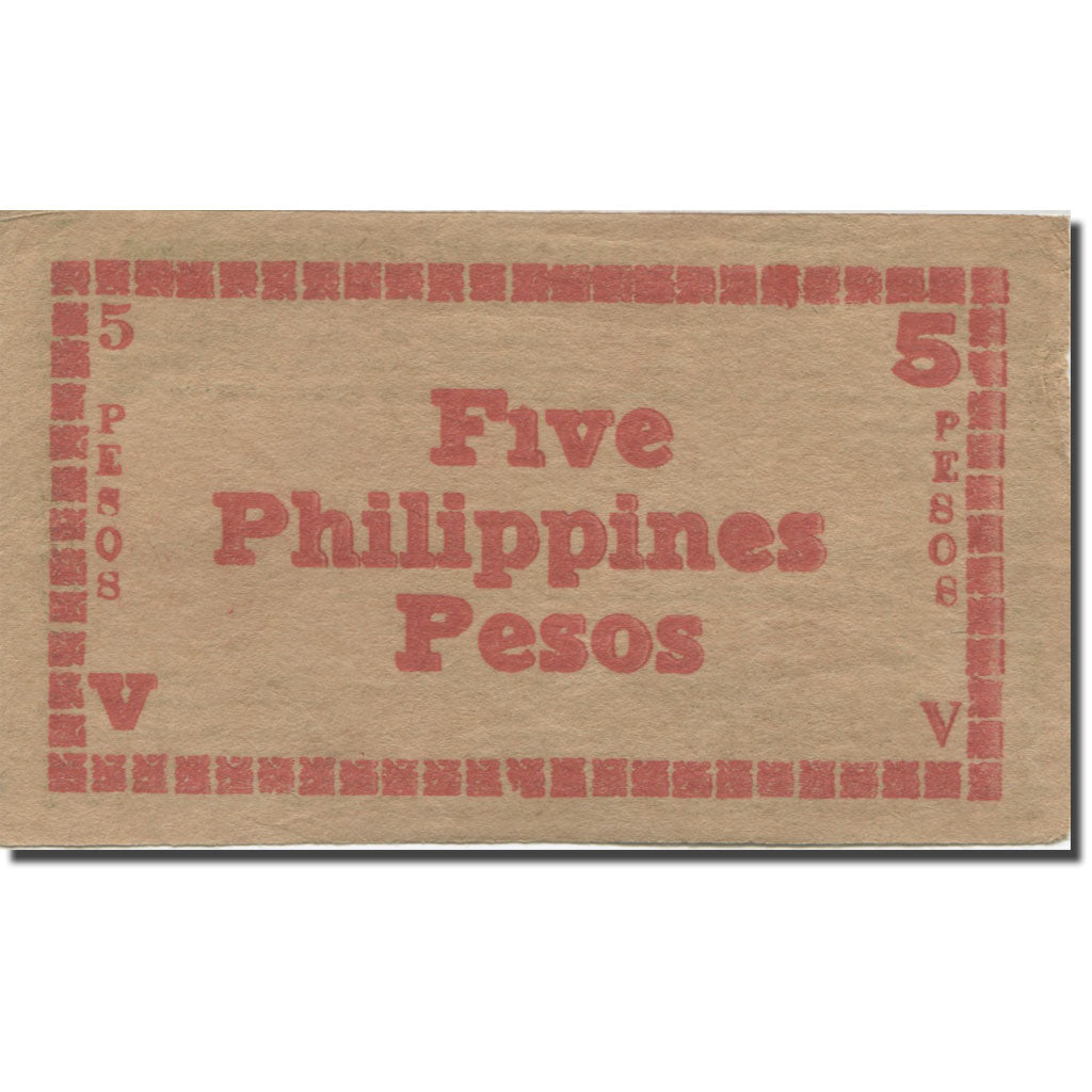 Banknote, Philippines, 5 Pesos, 1944, KM:S675, AU(55-58)